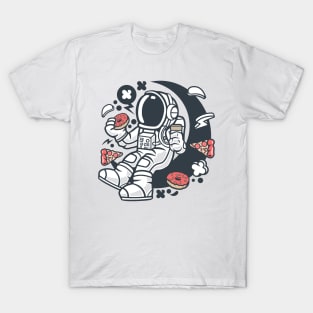 Astronaut Coffee And Donuts T-Shirt